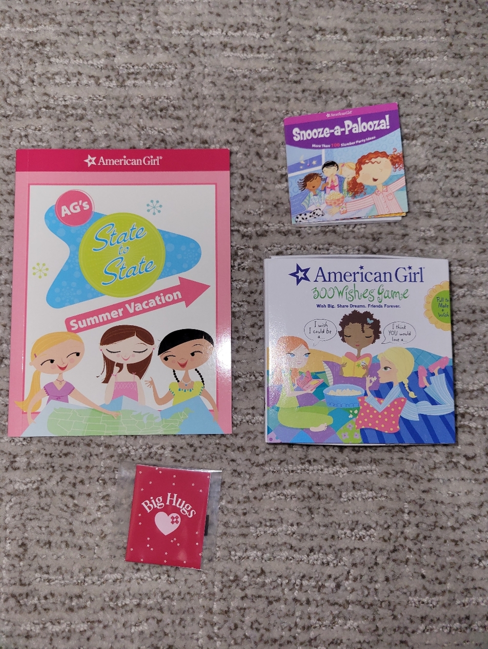 American Girl Doll Sleepover Books And Games - New